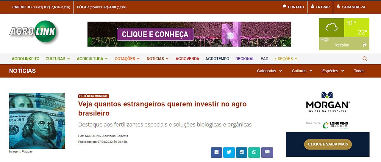 Veja quantos estrangeiros querem investir no agro brasileiro